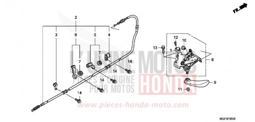 FREIN DE STATIONNEMENT (FJS600A9-2KO/FJS600AB/DB) FJS600AB de 2011